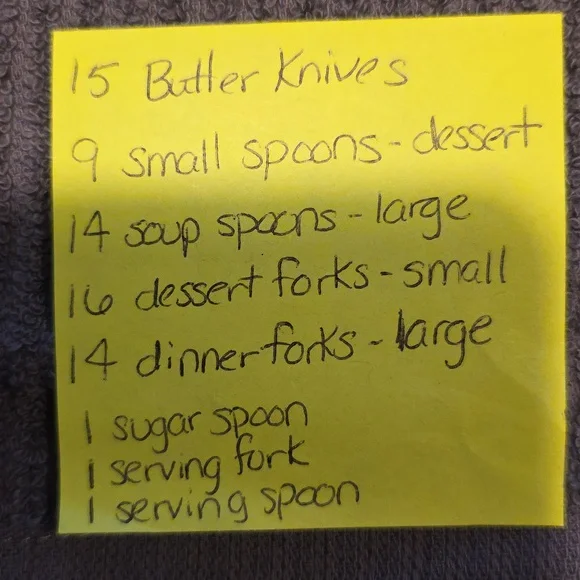 Well Loved Oneida Silver Stainless Steel Cutlery Set - Picture 2 of 6